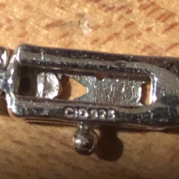 Sterling Silver stamped 925 Sapphire and diamond bracelet - Picture 10 of 13